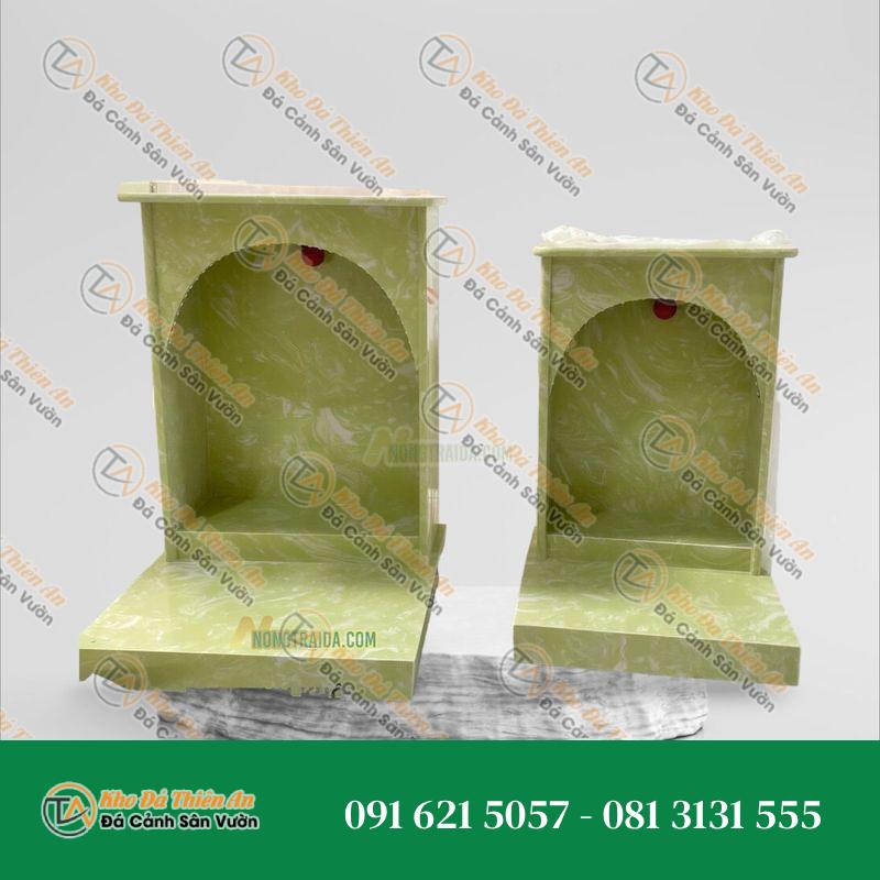 Bàn Thờ Ông Địa Làm Bằng Đá Hoa Cương Xanh Lục Bảo Cao 66cm