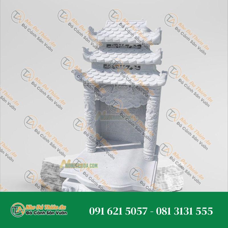 Bàn thờ ông địa, thần tài đá cẩm thạch kích thước cao 105cm