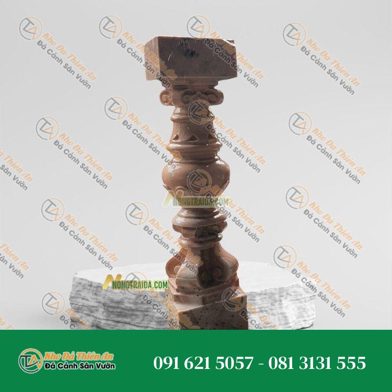 Con tiện đá cẩm thạch hồng cổ điển 45cm