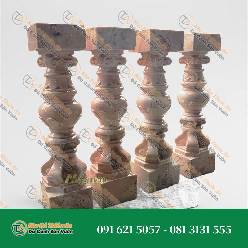 Con tiện đá cẩm thạch hồng tân cổ điển