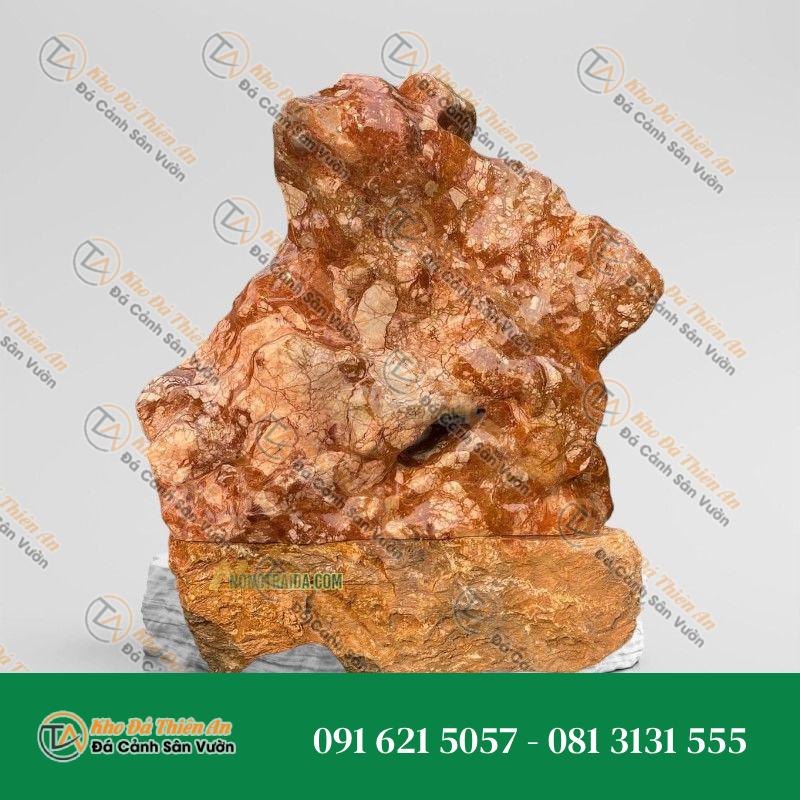 Đá Cẩm Thạch Hồng Mài Phong Thuỷ 3.5m