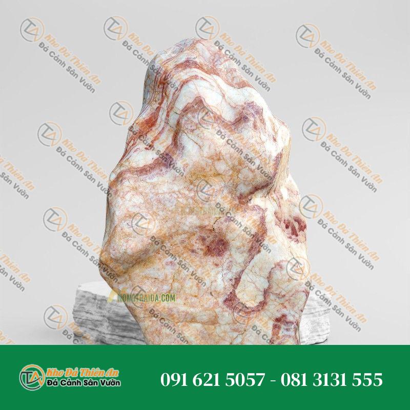 Đá Hồng Cẩm Thạch Mài Phong Thuỷ 1.2m