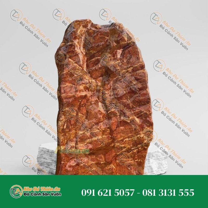 Đá Hồng Cẩm Thạch Mài Trang Trí 3.8m