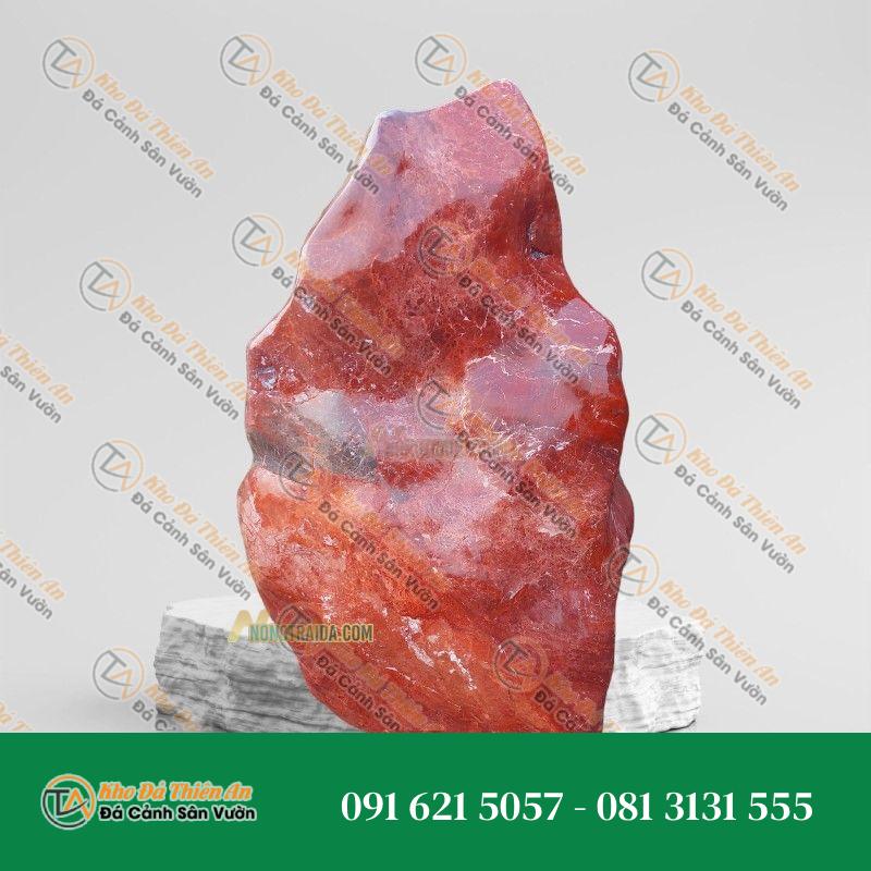 Đá Tảng Hồng Đặt Vườn 1.2m