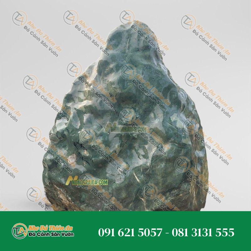 Đá Tảng Xanh Cốm Mài Bóng Phong Thủy Trấn Trạch 3.8m