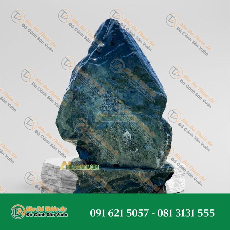 Đá Tảng Xanh Mài Bóng Trấn Phong Thuỷ 1.9m
