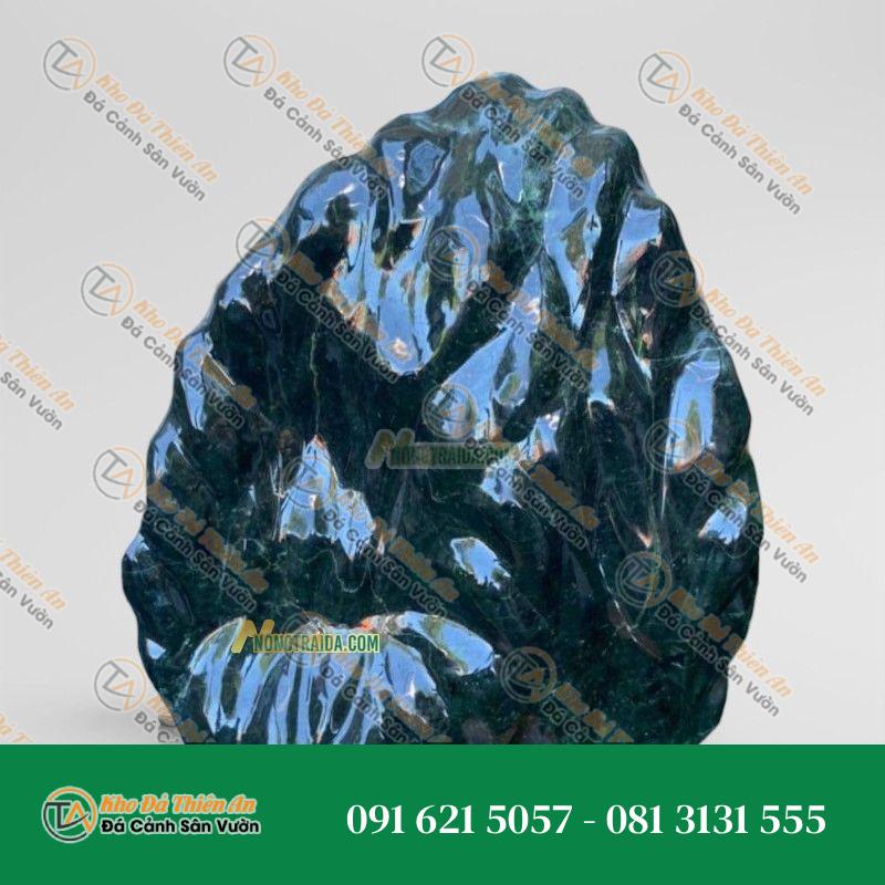 Đá Tảng Xanh Mài Bóng Trấn Phong Thuỷ 2.2m
