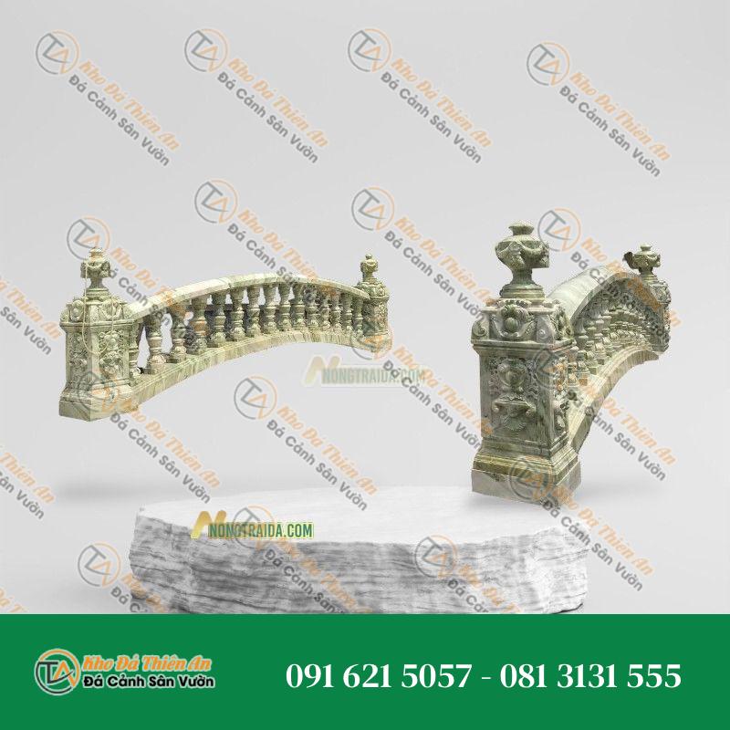 Lan can con tiện đá xanh ngọc Secpentine