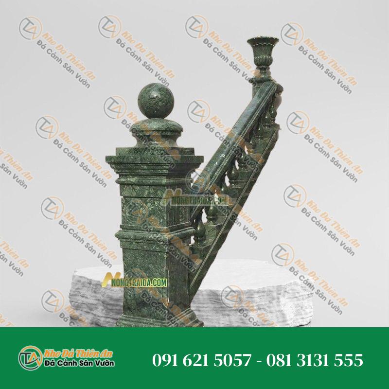 Lan can đá xanh cốm trụ đá mỹ nghệ