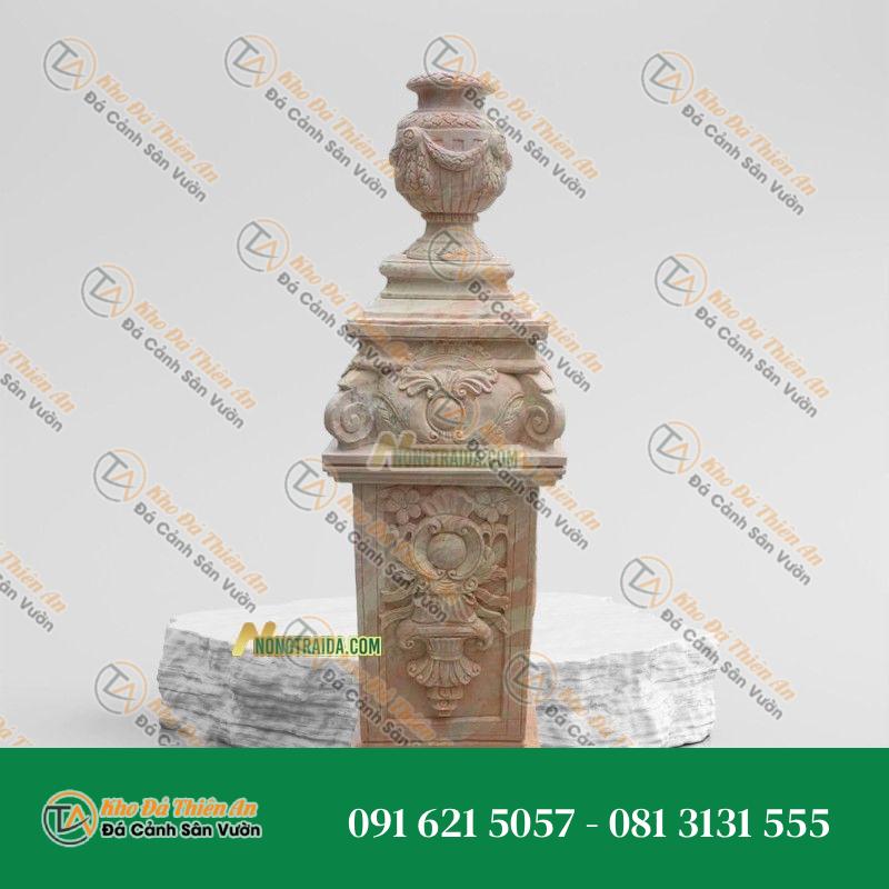 Trụ lan can đá vàng hồng 120cm