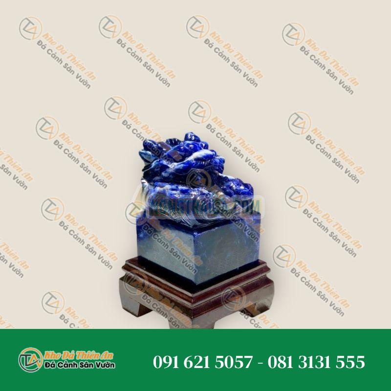 Ấn Rồng phong thủy đá Lapis Lazuli