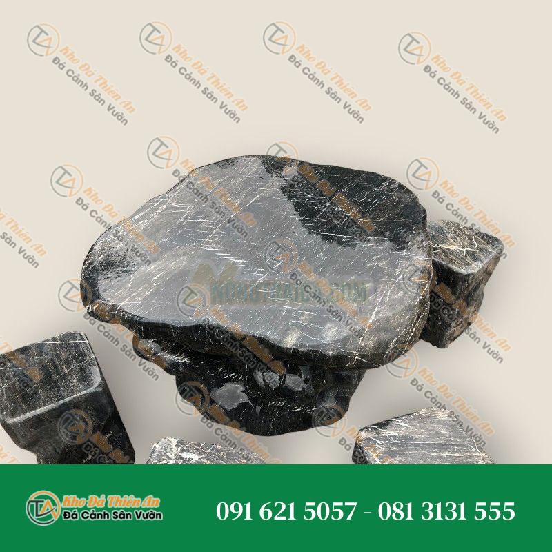 Bàn ghế đá cẩm thạch giá rẻ 100x90x60cm