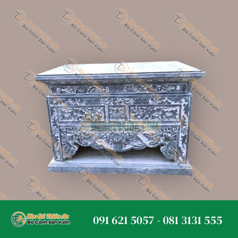 Bàn lễ đá đá đen 121x66x79cm