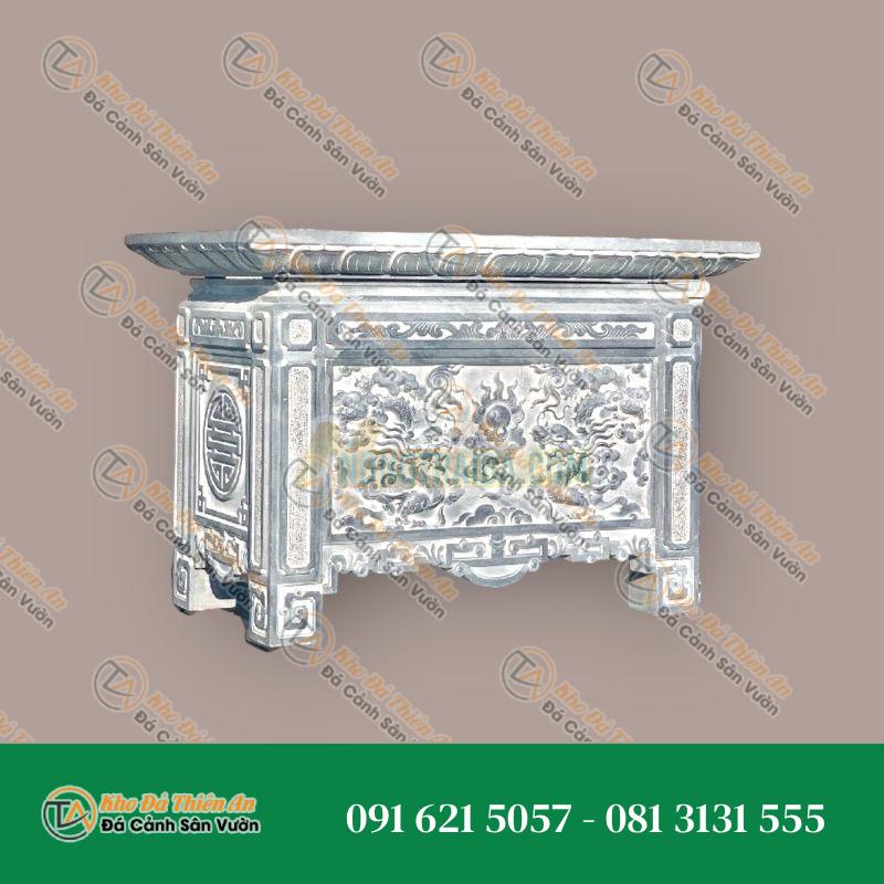 Bàn lễ đá đá xanh đen 110x66x85cm