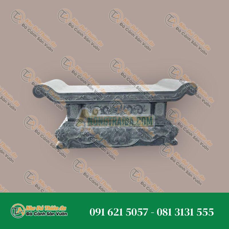 Bàn lễ đá đá xanh đen 167x64x60cm