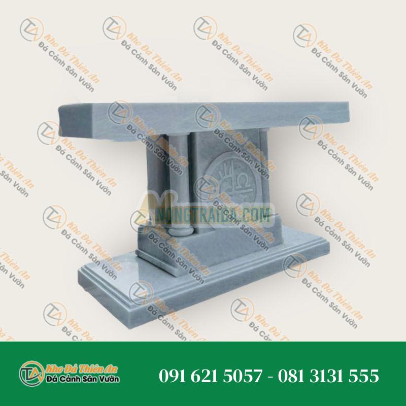 Bàn lễ đá trắng cẩm thạch công giáo 125x60x80cm