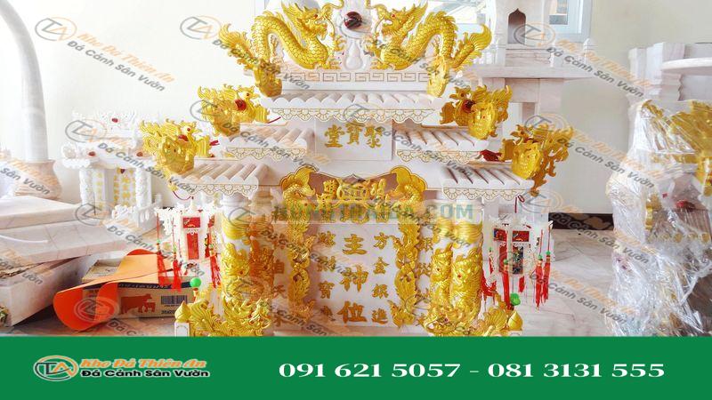 Bàn thờ ông địa, thần tài kích thước 55cm