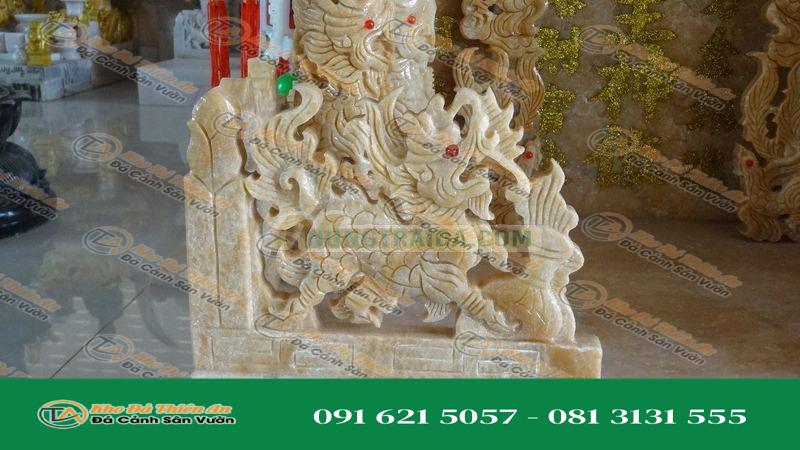 Bàn thờ ông địa, thần tài từ đá cẩm thạch (đèn cầy đèn tròn, đèn đèn tỏa, mô hình 88.9cm, 888, nước mật ong cát)