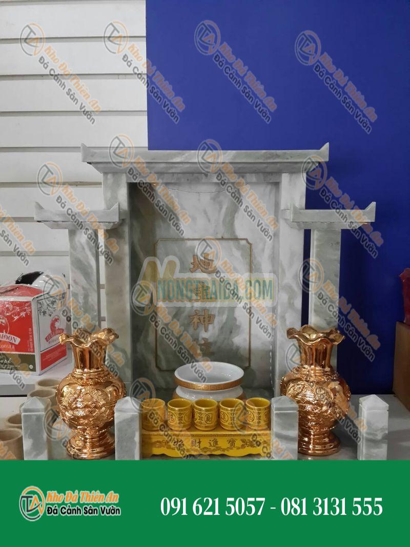 Bàn thờ ông địa, thần tài từ đá cẩm thạch hiện đại 60.96cm