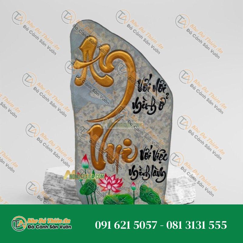 Bảng Hiệu Đá Cuội Nguyên Khối 103cm