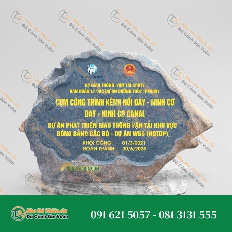 Bảng Hiệu Đá Cuội Nguyên Khối 104cm
