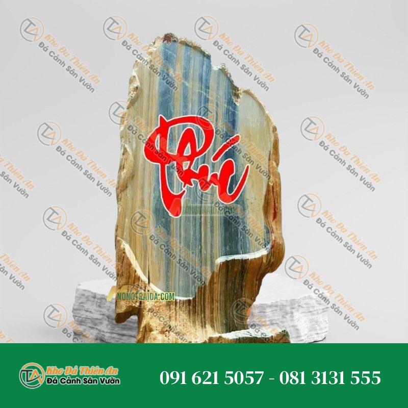 Bảng Hiệu Đá Cuội Nguyên Khối 91cm