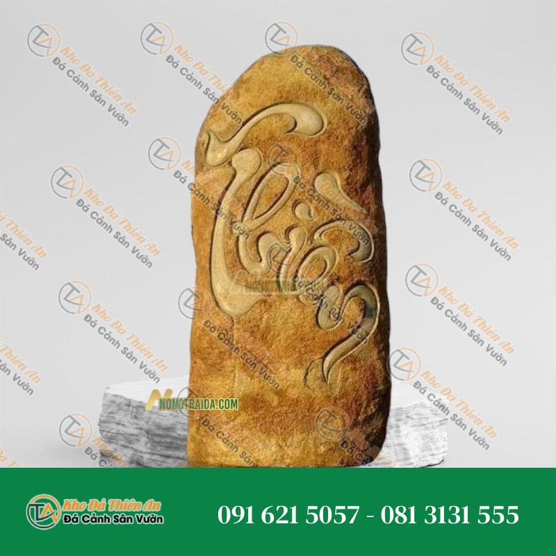Bảng Hiệu Đá Cuội Nguyên Khối 94cm