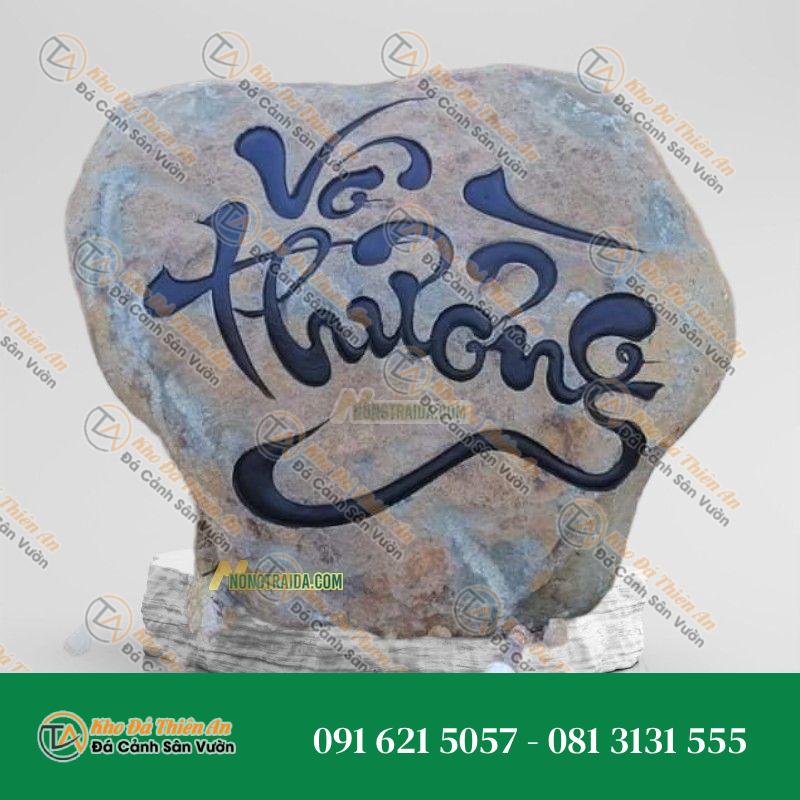 Bảng Hiệu Đá Cuội Nguyên Khối 96cm