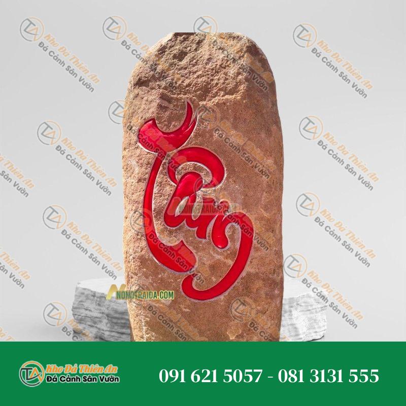 Bảng Hiệu Đá Cuội Nguyên Khối 97cm