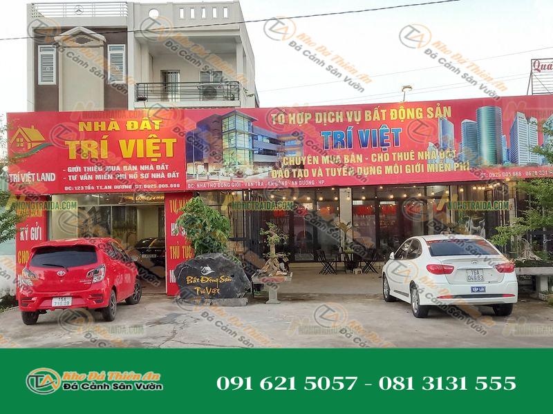 Bảng Hiệu Đá Lũa Đen BĐS Trí Việt