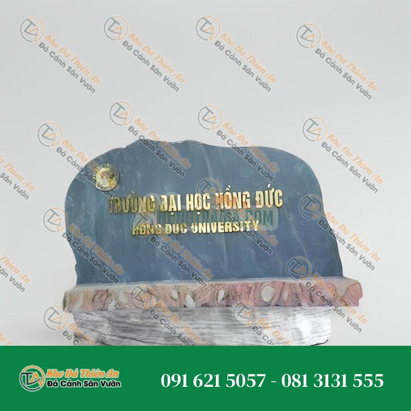 Bảng hiệu đá xanh granite Đại Học Hồng Đức
