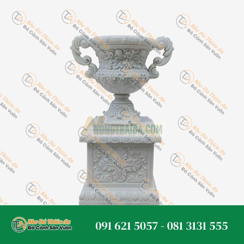 Bình cây bằng đá cẩm thạch cho vườn