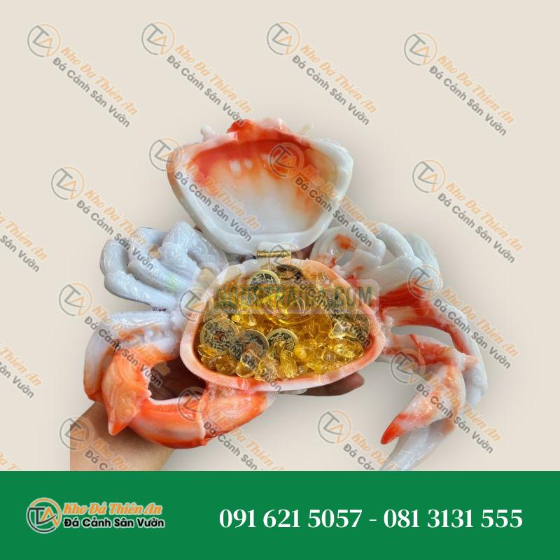 Bộ combo con Cua phong thủy và xu tiền cầu tài lộc trang trí bàn thờ ông thần tài thổ địa