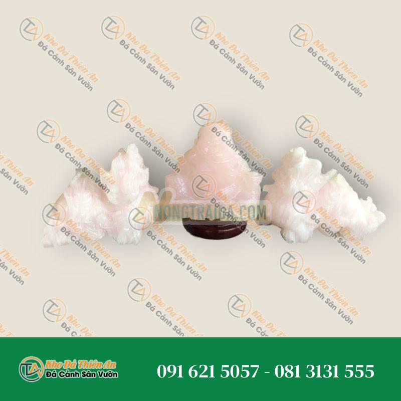 Bộ combo Tỳ Hưu dài 15cm và Tượng Di Lặc phong thủy dài 10cm chiêu nạp tài lộc đá thạch anh hồng