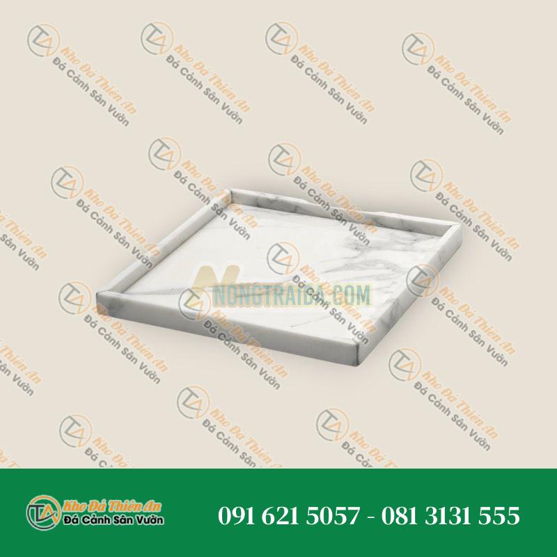 Bộ đồ dùng cho phòng tắm hình tròn, làm thủ công bằng đá Marquina Đen