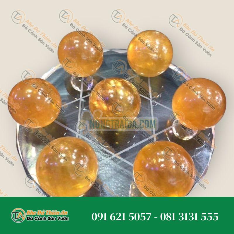 Bộ thất tinh trận phong thủy hợp mệnh Thổ và Kim – Đường kính dĩa 15cm
