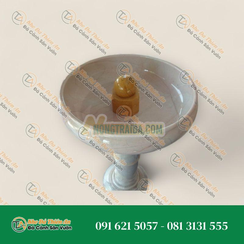 Bồn đá cẩm thạch, kích thước 50cm, có đồng hồ xoay 5cm, đi kèm bơm đầy đủ. kích thước: 50cm
