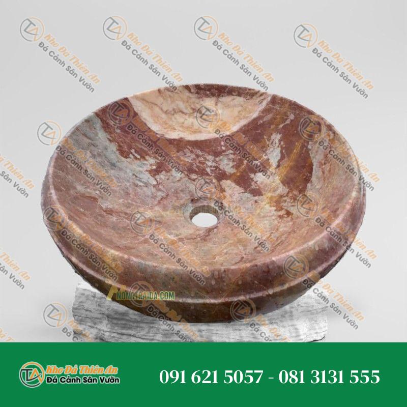 Bồn Rửa Tay Đá Đá Hồng Tây Ban Nha 40cm