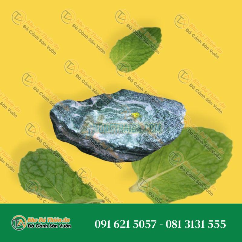 Bồn tắm chim bằng đá Laponie màu xanh 45cm