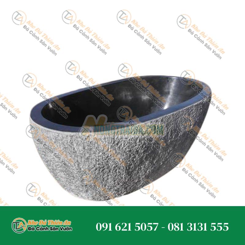 Bồn tắm đá basalt màu đen tự nhiên