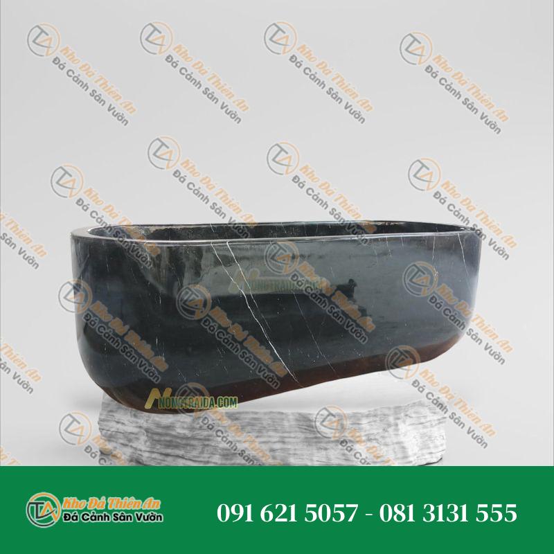 Bồn tắm đá cẩm thạch đen tia sét