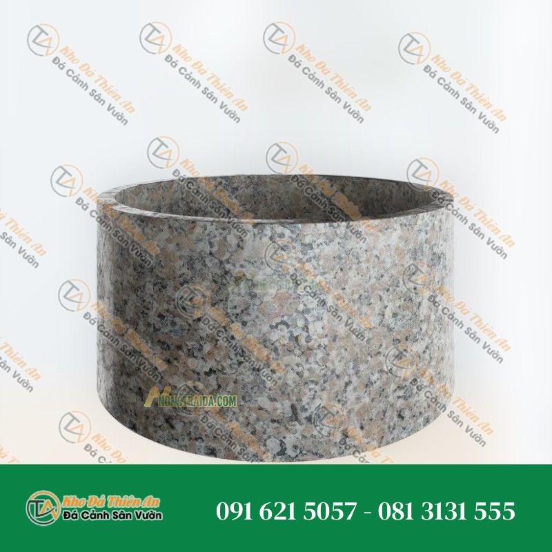 Bồn tắm đá hoa cương tím hoa cà tròn
