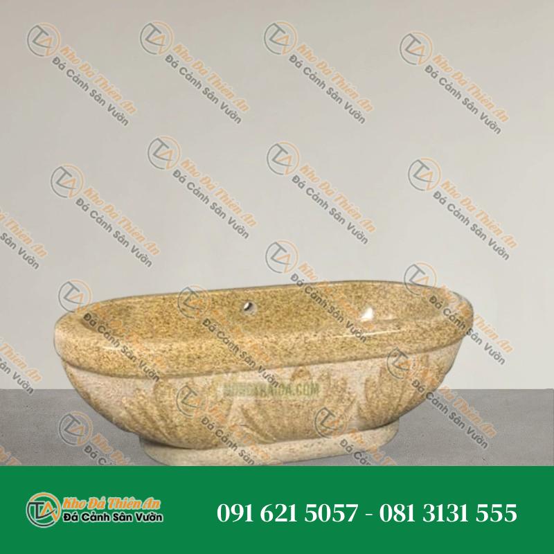 Bồn tắm đá hoa cương vàng Bình Định