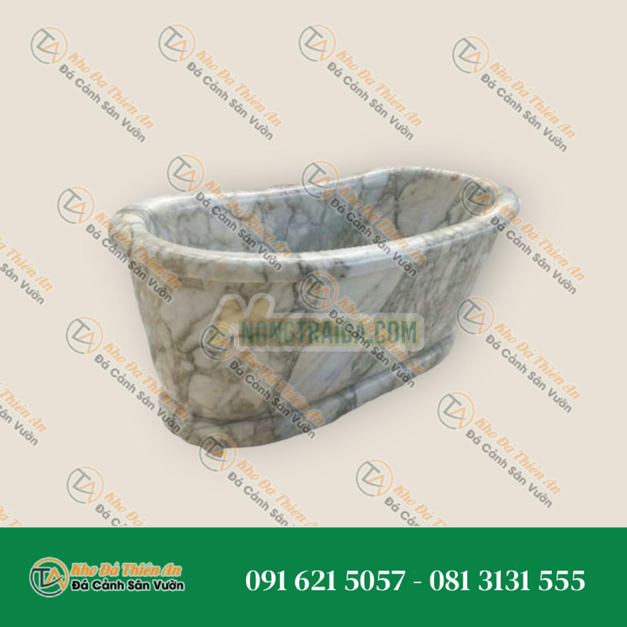 Bồn tắm đá marble được chạm khắc tay