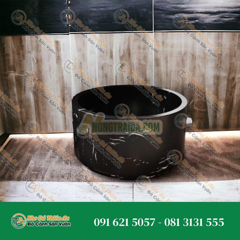 Bồn tắm đá Marble tự nhiên, Bồn tắm tròn