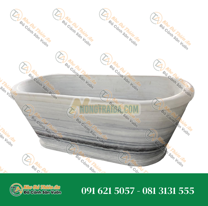 Bồn tắm đá marble tự nhiên được điêu khắc thủ công