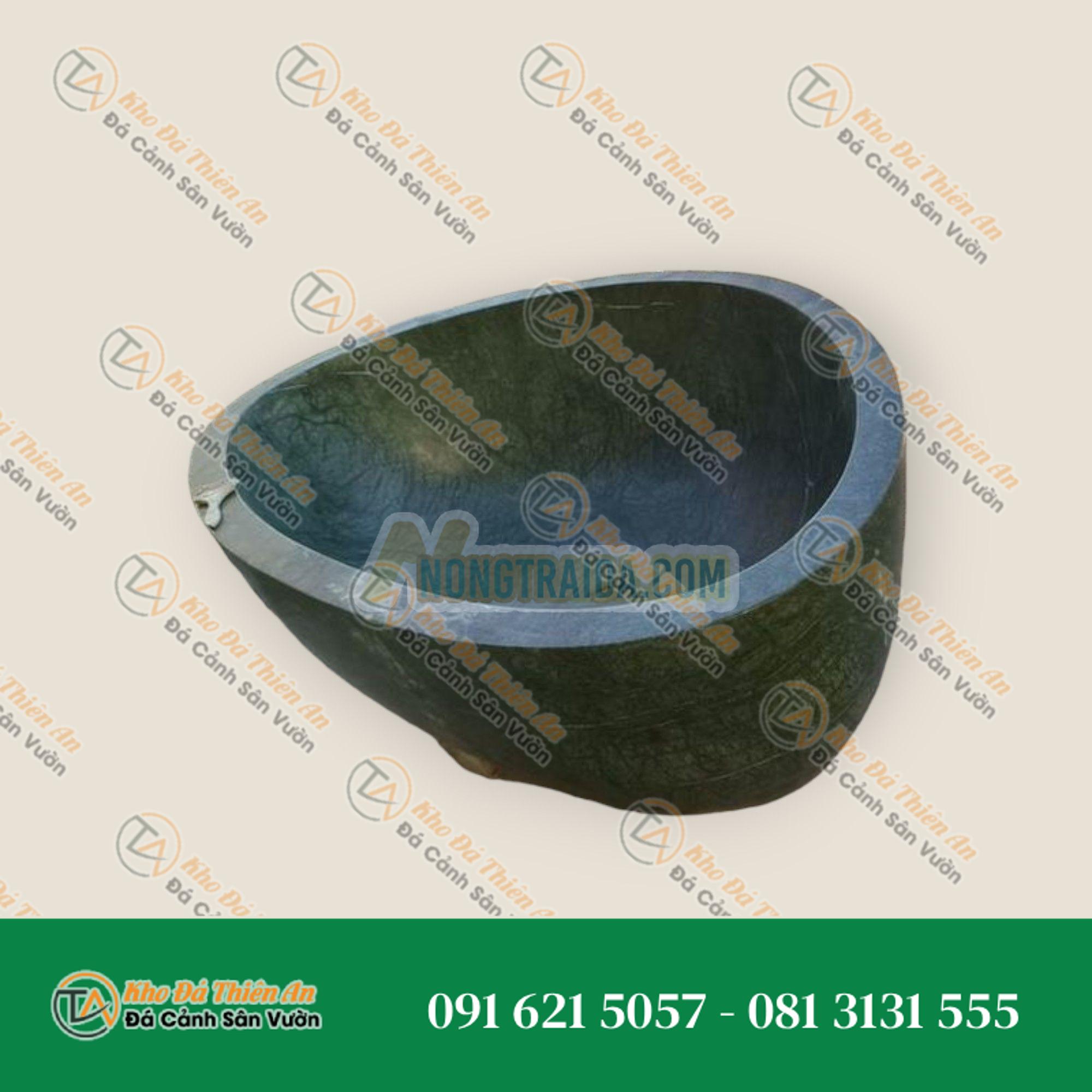 Bồn tắm đá cuội xanh cốm