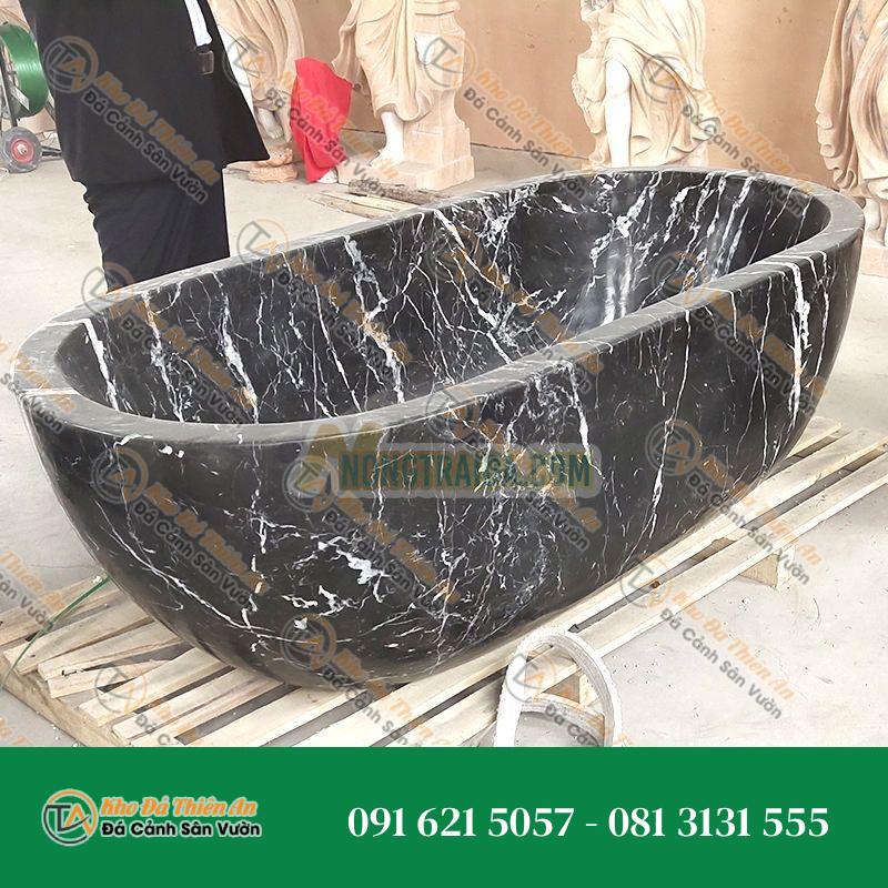 Bồn tắm đá trắng sang trọng từ đá tự nhiên