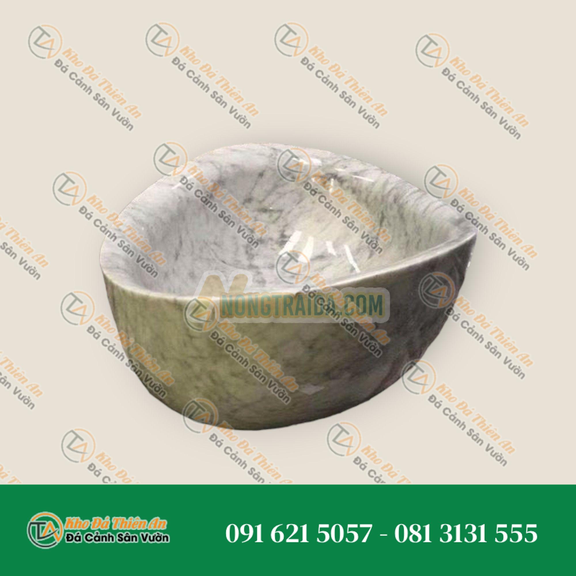 Bồn tắm đứng đá Marble Panda White Vein tự nhiên