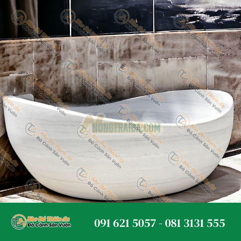 Bồn tắm đứng tự do đục hình từ đá tự nhiên